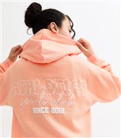 Girls' Bright Orange Sports Club Embroidered Joggers New Look
