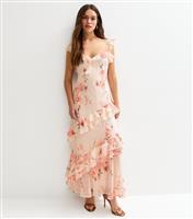 Women's Petite White Vintage Floral Print Maxi Dress New Look