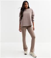 Women's Mink High Rise Kick Flare Leggings New Look