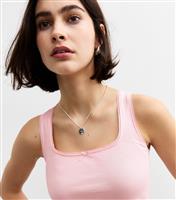 Women's Pink Square Neck Vest New Look