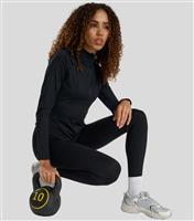 Women's Black Long Sleeve Zip Up Top South Beach New Look