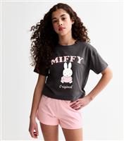 Girls' Grey Miffy Print Pyjama Set New Look