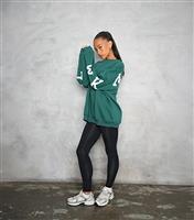 Women's Green Varsity Sweatshirt WKNDGIRL New Look