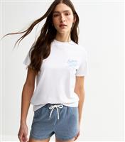 Women's White Santorini Print T-Shirt New Look