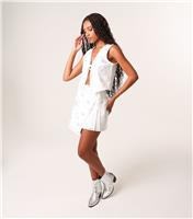 Women's White Sequin Embellished Wrap Skirt Pink Vanilla New Look