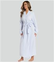 Women's Blue Textured Dressing Gown Loungeable New Look