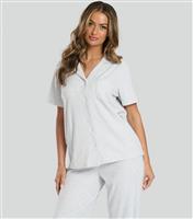 Women's Light Grey Shirt and Trousers Pyjama Set Loungeable New Look