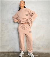 Women's Oatmeal Club WKND Oversized Hoodie WKNDGIRL New Look