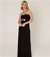 Women's Black Bow Embellished Maxi Dress WKNDGIRL New Look