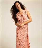 Women's Pink Cowgirl Print Flutter Sleeve Midi Dress New Look