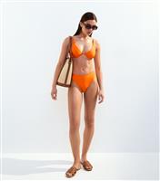 Women's Orange Hipster Bikini Bottoms New Look