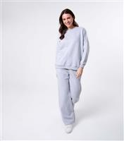 Women's Blue Diamante Embellished Jogger Set Blue Vanilla New Look