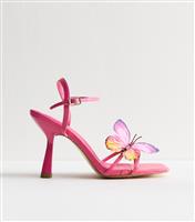 Women's Pink Colossus Butterfly Embellished Strappy Sandals Public Desire New Look