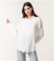 Women's White Gem Stud Embellished Shirt Blue Vanilla New Look