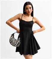 Women's Black Ruched Bust Mini Dress New Look