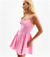 Women's Light Pink Ruched Bust Mini Dress New Look