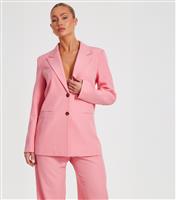 Women's Pink Single Breasted Blazer Quiz New Look