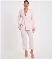 Women's Pink Tailored Trousers Quiz New Look