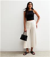 Women's White Patch Pocket Culottes New Look
