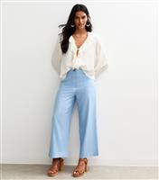 Women's Blue Patch Pocket Culottes New Look