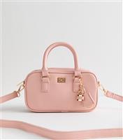 Pink Faux Leather Crossbody Bag New Look