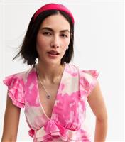 Bright Pink Padded Headband New Look