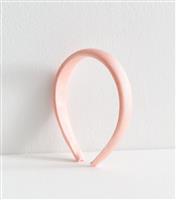 Pink Satin Padded Headband New Look