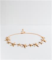 Gold Starfish Chain Belt New Look