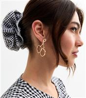 Gold Tone Cherry Cut Out Earrings New Look