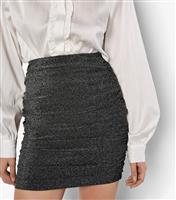 Women's Silver Ruched Mini Skirt Apricot New Look