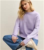 Women's Lilac Crew Neck Jumper New Look