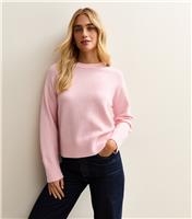 Women's Bright Pink Crew Neck Jumper New Look