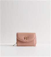 Pink Faux Leather Bow Purse New Look