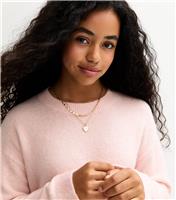 Girls' Light Pink Brushed Longline Jumper New Look