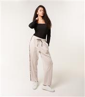 Women's Stone Leopard Print Joggers Blue Vanilla New Look