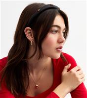 Black Cherry Diamante Embellished Headband New Look