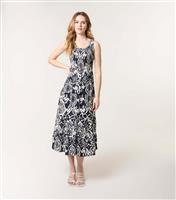 Women's Navy Sleeveless Midi Dress Blue Vanilla New Look