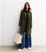 Women's Light Khaki Unlined Tailored Coat New Look