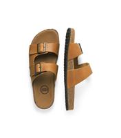 Men's Tan Buckled Strap Sandals Jack & Jones New Look
