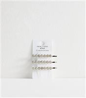 Pack of 3 Diamante Embellished Hair Slides New Look