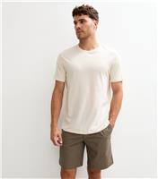 Men's Brown Regular Knee Length Textured Shorts Jack & Jones New Look