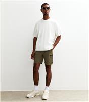 Men's Dark Khaki Relaxed Fit Cargo Shorts Jack & Jones New Look