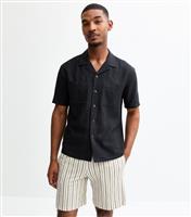 Men's Jack & Jones Off White Regular Striped Sweat Shorts New Look