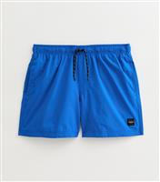 Men's Blue Logo Label Swim Shorts Jack & Jones New Look