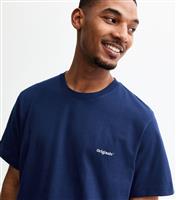 Men's Navy Le Ponton Montpellier Originals Print T-Shirt Jack & Jones New Look