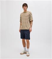 Men's Navy Logo Label Chino Shorts Jack & Jones New Look