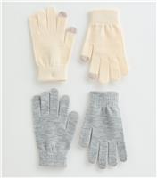 Pack of Two Grey Magic Gloves New Look