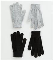 Pack of Two Black Magic Gloves New Look
