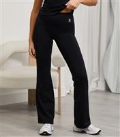 Women's 365 Black Flared Yoga Trousers Gym King New Look