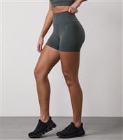 Women's Khaki Green Sculpt Seamless 3 Shorts Gym King New Look